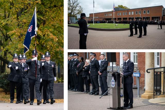 Northants Police colleagues pay tribute to PC Faizaan Najeeb who died on duty/ Northants Police