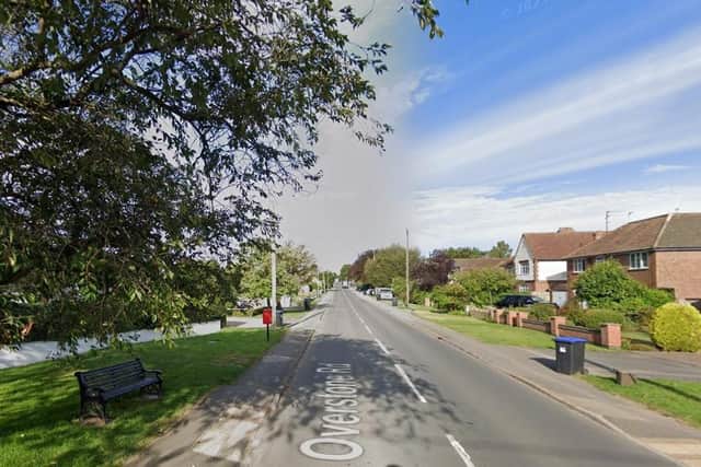 The incident happened near a bus stop in Overstone Road, Moulton.