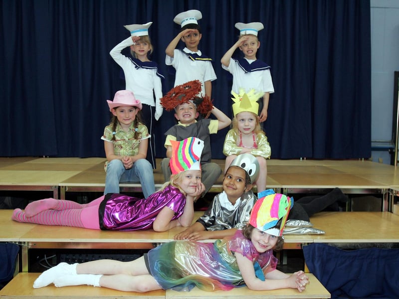 Boothville primary school, year one pupils putting on "where's Barnaby bear" play