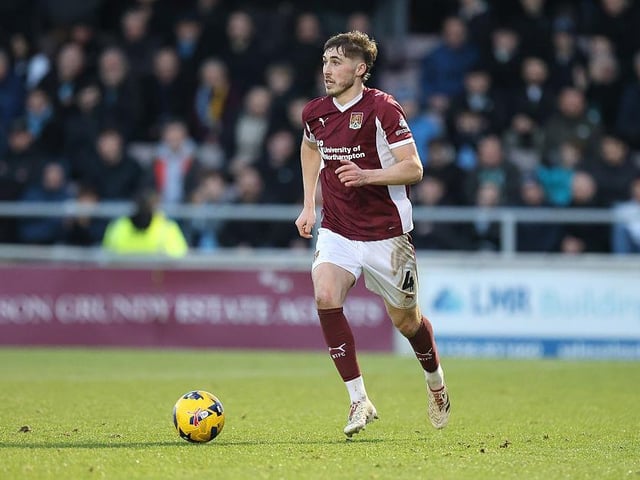 The two midfielders did their job in the main in terms of providing Cobblers with a platform to control the game, however they were let down by lapses at the back, coupled with a lack of creativity in the final third. Terrific interchange with Edwards to create a good chance in the first half and then delivered an excellent cross that was eventually turned in by Guthrie. Also broke forward and squared for Eaves' offside goal... 7