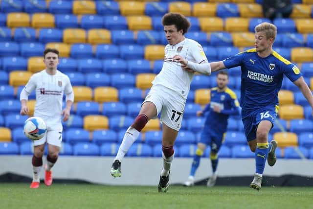The Cobblers' only previous visit to Wimbledon's new Cherry Red Records Stadium was in March, 2021, and was played behind closed doors
