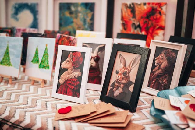 Locally handmade gifts were available to purchase at the pop-up Christmas gift shop, supporting small local businesses
