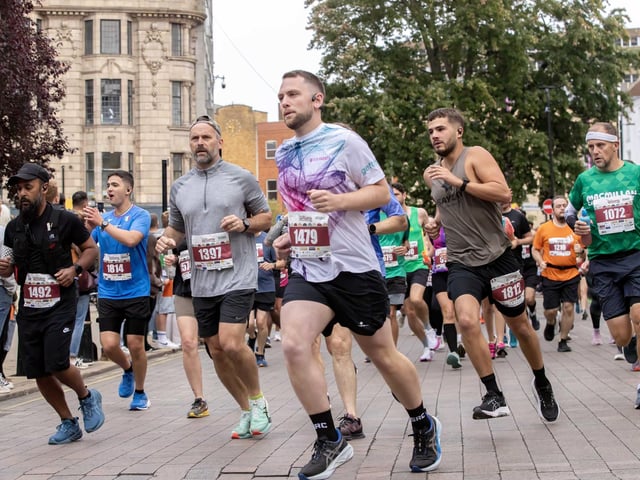 Hundreds of runners took part in the half marathon around the town on Sunday September 14.
