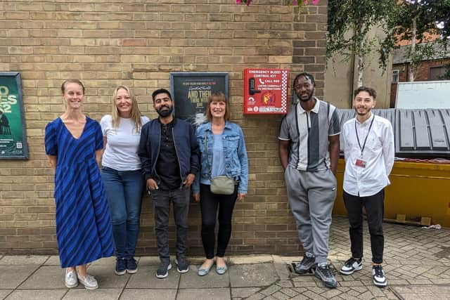 Staff from Royal & Derngate and Off The Streets with the cabinet's donors