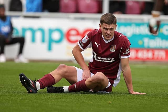 Joe Wormleighton went down with a groin issue in the first half.