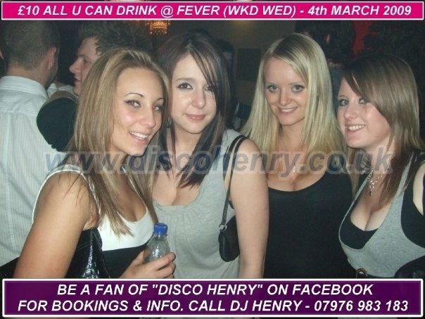 Nostalgic photos from a night out at Fever in March 2009.