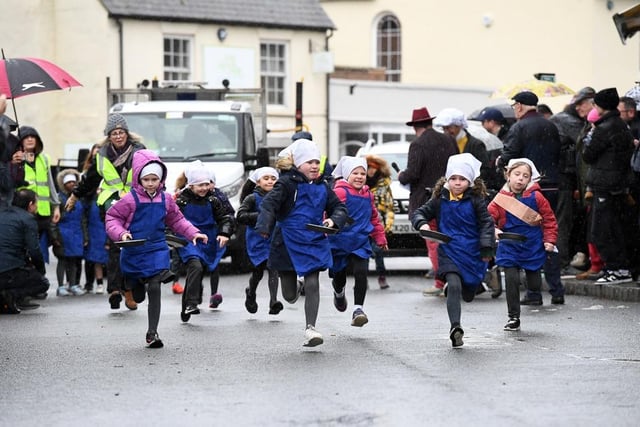 Schools took part in the children's races