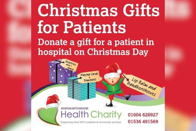 The gifts people are encouraged to donate include toiletries, slippers, socks, small puzzles, colouring books, sweets and chocolate – but they must be new, in original packaging and not gift wrapped.