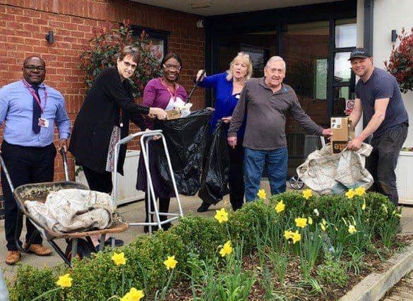 Staff and residents of Brackley Care Home are preparing for Sunday's litter pick