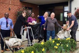 Staff and residents of Brackley Care Home are preparing for Sunday's litter pick