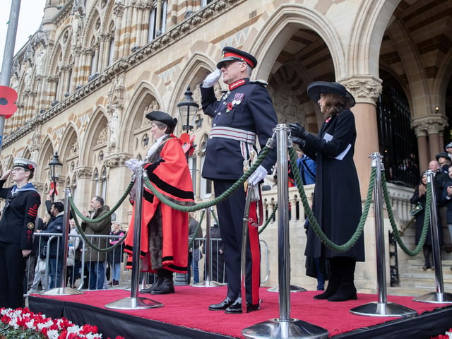 A parade and service took place in Northampton on Sunday November 9, as the town paid its respects to those who served, or continue to serve, the country.