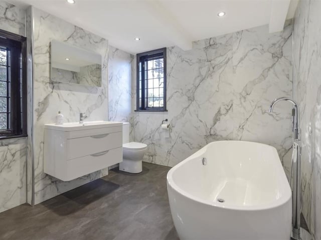 This seven bedroom home that is modern throughout, but maintains traditional features is on the market for a guide price of £2 million.
