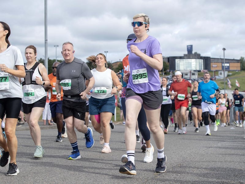 Hundreds of runners took part in the event on Sunday May 31, which started and ended at Sixfields Stadium.