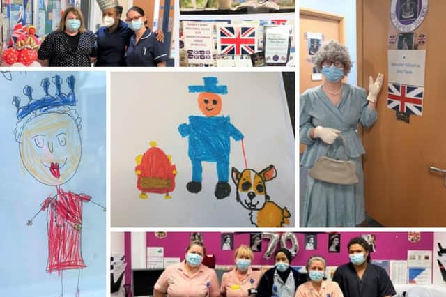 Hospital staff have been making sure patients don't miss out on Jubilee celebrations