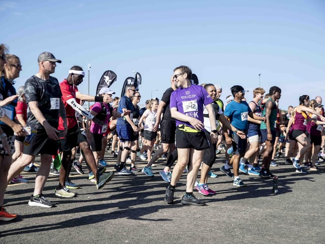 Hundreds of runners took part in the race on Sunday June 25, which started and finished at Sixfields stadium.
