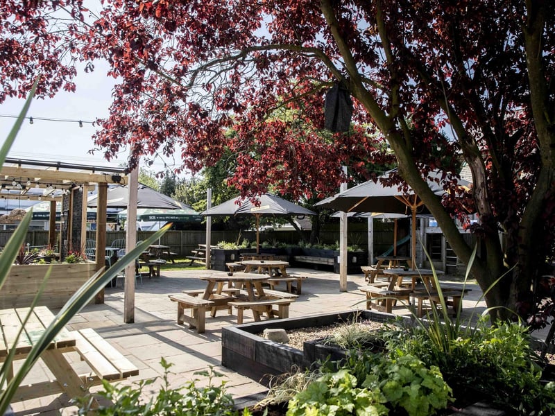 The Harlestone Road pub's garden has had a stylish makeover