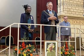 The Mayor of Northampton, Dennis Meredith (pictured right), and Vice Lord Lieutenant Morcea Walker (pictured left) stopped by to visit the event.
