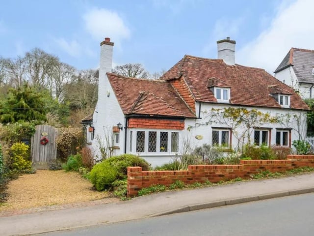 This four bedroom cottage in Church Road, Swanmore, is on sale for £925,000. It is listed by Charters Bishops Waltham.
