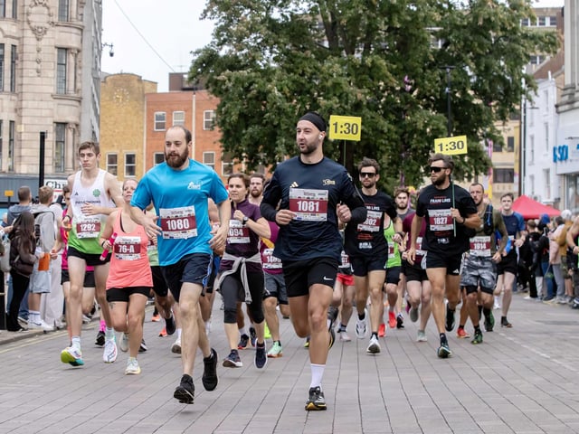 Hundreds of runners took part in the half marathon around the town on Sunday September 14.