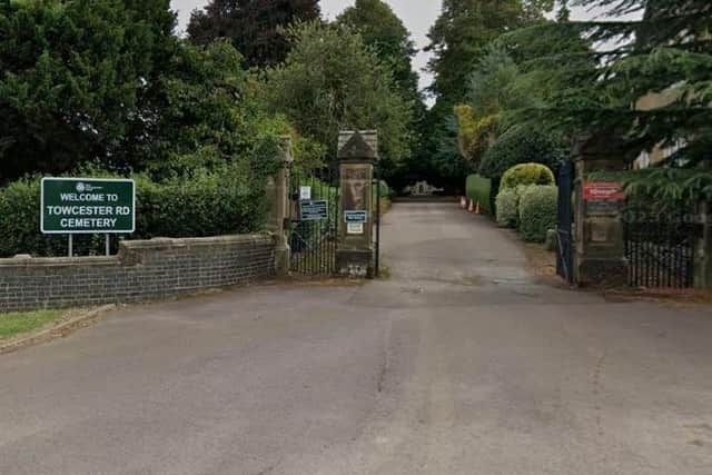 The incident happened at Towcester Road Cemetery.