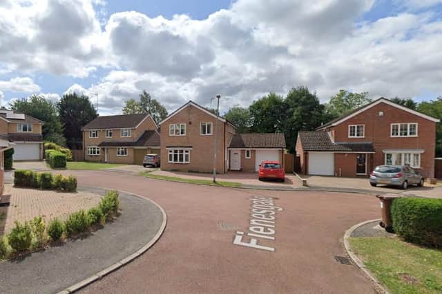 50 residents have so far objected to convert 5 Fienesgate, West Hunsbury, (far left), into a children's care home.