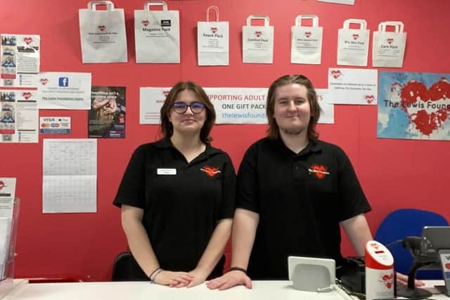 The Lewis Foundation’s shop in the upper mall of the Grosvenor Centre sells new end-of-line stock at affordable prices, and the concept is only made possible through the generous donations and support of local businesses.