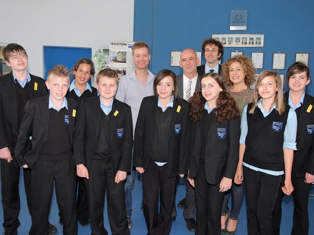 2010: Year 8 awards ceremony at The Duston School presented by Stuart Miles and Natalie B from Heart radio.