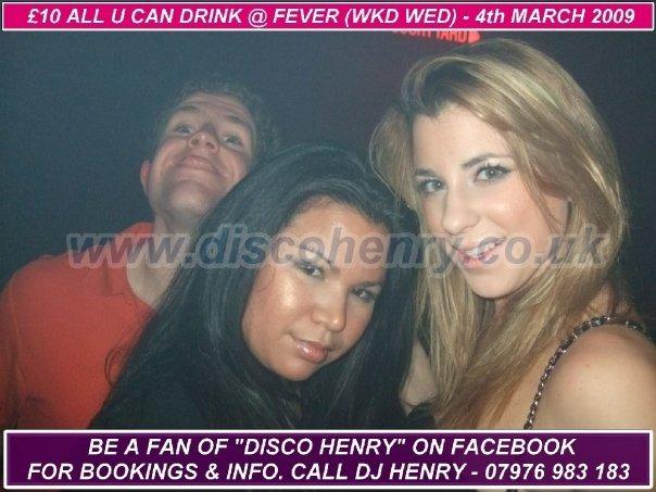 Nostalgic photos from a night out at Fever in March 2009.