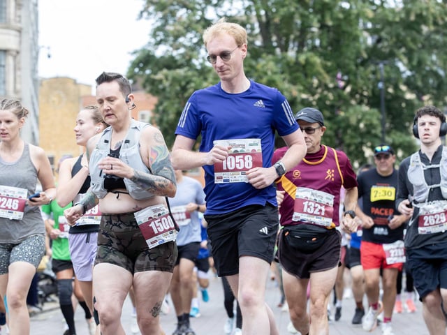 Hundreds of runners took part in the half marathon around the town on Sunday September 14.