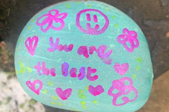 The students have also made 'kindness rocks' for people to find in a local park.