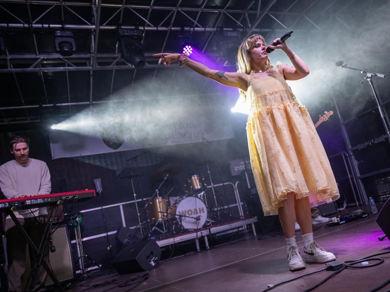 Eden Lole performing on the Main Stage at the Northampton Music Festival on Sunday, September 8, 2024. Photo by David Jackson.