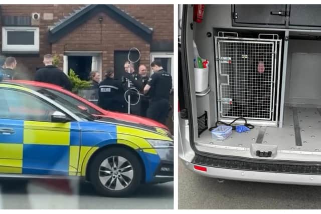 Pictures from the scene in Military Road