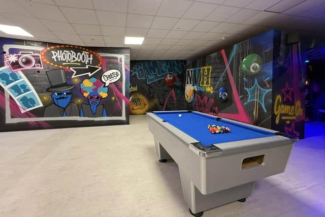 The packages include the multi-tiered soft play, a free-to-use arcade, dance floor, pool table and photo booth. A fully licensed bar and laser games are available as optional extras at an additional price.