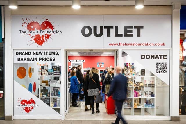 Customers grabbing some bargains at the store
