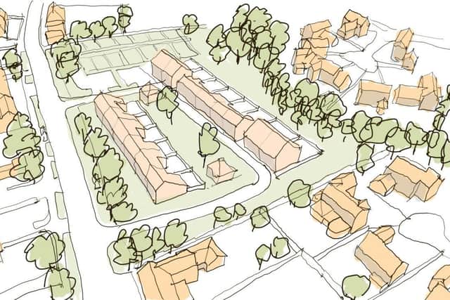 Overhead view of Millers’ Field illustrative proposal