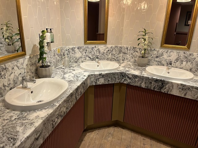 Even the toilets are aesthetically pleasing.