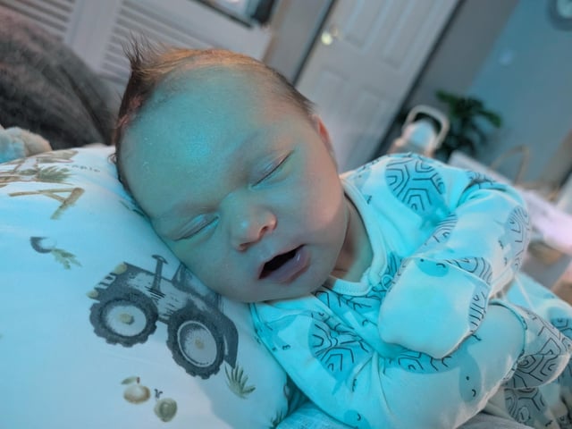 Marley Fraser born at 12.56am on November 4, weighing 8lbs 8oz.