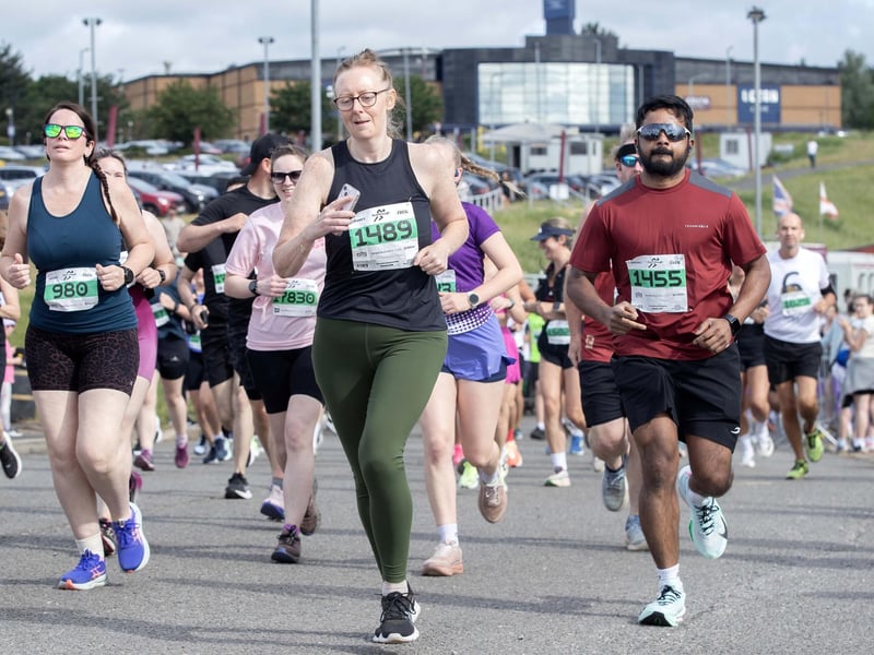Hundreds of runners took part in the event on Sunday May 31, which started and ended at Sixfields Stadium.
