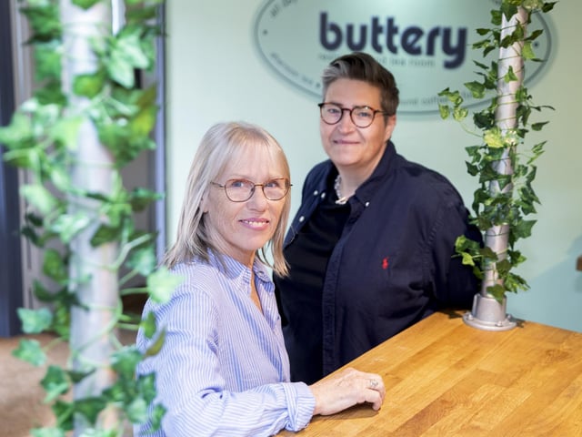 Owners of The Buttery tea room, Polly and Kacey Chadwick. One customer simply commented: "FANTASTICO."