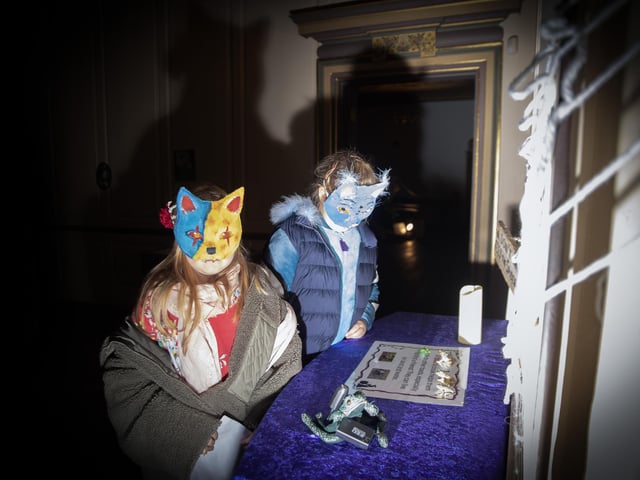 Delapre Abbey hosted a spooky trail for families on Friday October 31.