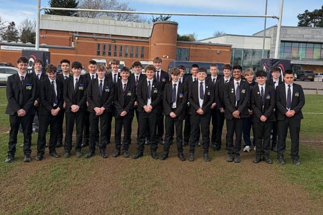 The Northampton School for Boys U14s team heading off to the final on Tuesday