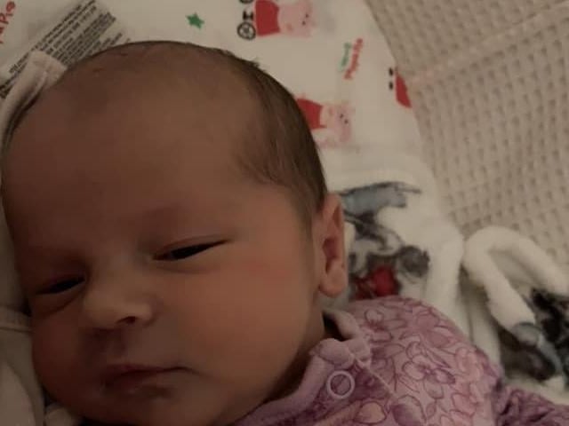 Ivy born at 7.31pm on September 21, at Northampton General Hospital, weighing 7lbs 9oz.