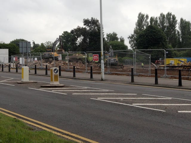 2009 - Wellingborough Road demolition on a former car dealership / garage site (Evans Halshaw)