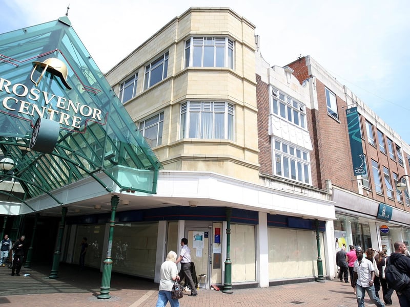 2008 - Former Woolwich Building Society building in Abington Street, next to the Grosvenor Centre entrance