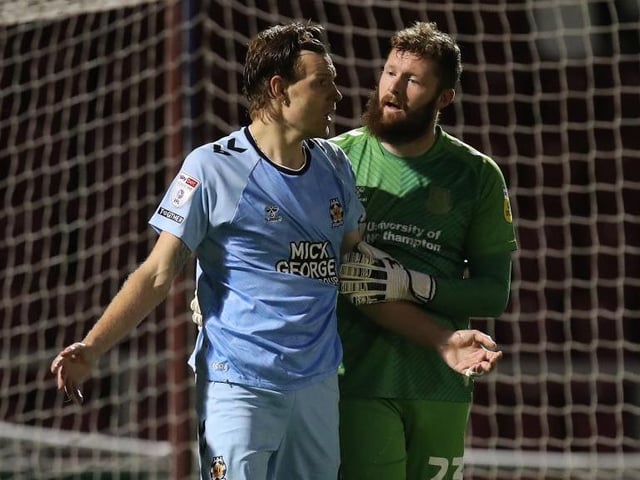 At 28, comfortably the elder statesman on the night!! The Town goalkeeper had a good game, making a clutch of decent saves and marshalling the young troops in front of him... 7