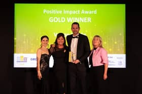 Vulcan Works won the Gold Positive Impact Award at the SME Northamptonshire Business Awards 2024
