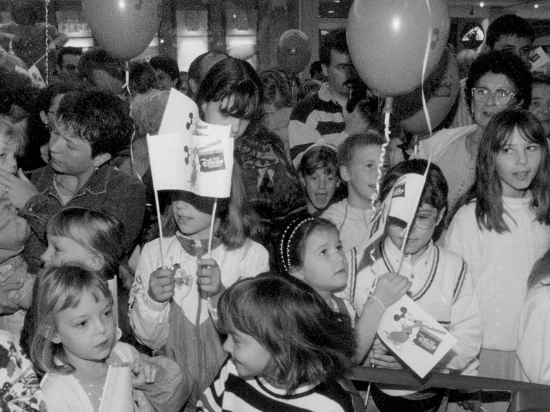 Opening of Disney store in Northampton in 1996