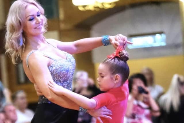 Kristina Rihanoff dancing with her daughter, Mila