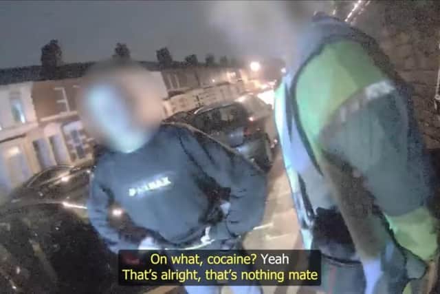 Stills from a video released by Northamptonshire Police which shows people arrested on suspicion of drink and drug driving. Release date December 4 2023.