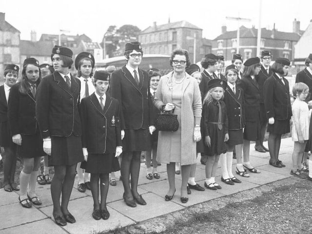Duke of Edinburgh's Award Scheme winners from the Girls' brigade at Regent Square, Northampton, May 29, 1968